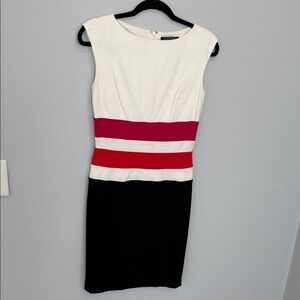 Elegant Lauren by Ralph Lauren Colorblock Dress Size 6 EUC